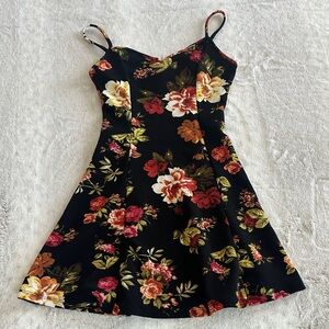 Floral Spaghetti Strap Dress